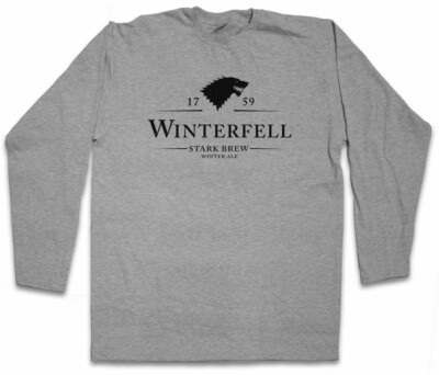 WINTERFELL 1759 STARK BREW LANGARM T-SHIRT Winter Ale Beer Fun House Stark