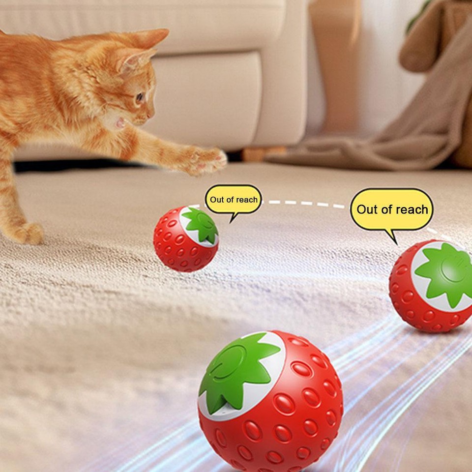 Cat Rolling Ball Bird Chirping Interactive Cats Toys Motion Sensor Cat