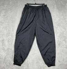 Vintage 90s Bold Spirit Black Adult Windbreaker Track Pants Men  s Size Large EUC