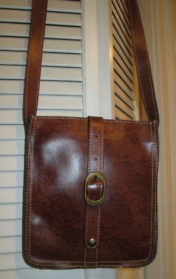  Patricia Nash VENEZIA  Crossbody Leather  European MAP Riot Rust w/Dustbag NWT