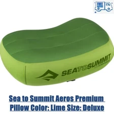 Sea to Summit Aeros Premium Pillow Color: Lime Size: Deluxe