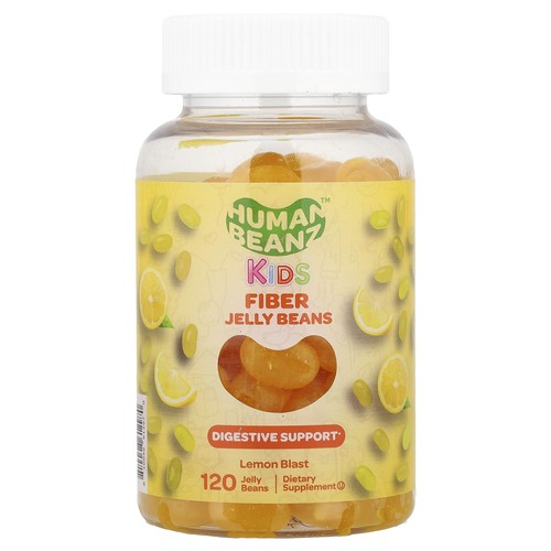 Kids, Fiber Jelly Beans, Lemon Blast , 120 Jelly Beans