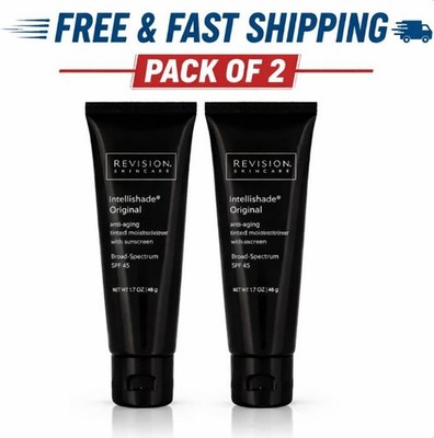 2 Pack Revision Skincare Intellishade Original Tinted Moisturizer SPF 45 - 1.7oz