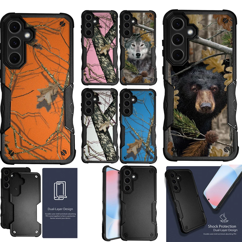 CASESONDECK For [Samsung Galaxy A26 5G][DUAL TACTICAL][Hybrid Two Piece Case]Combat Camo