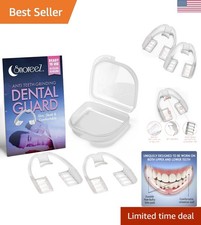 Anti Teeth-Grinding Night Guard - Pain Relief for Bruxism  Transparent  2 Pack