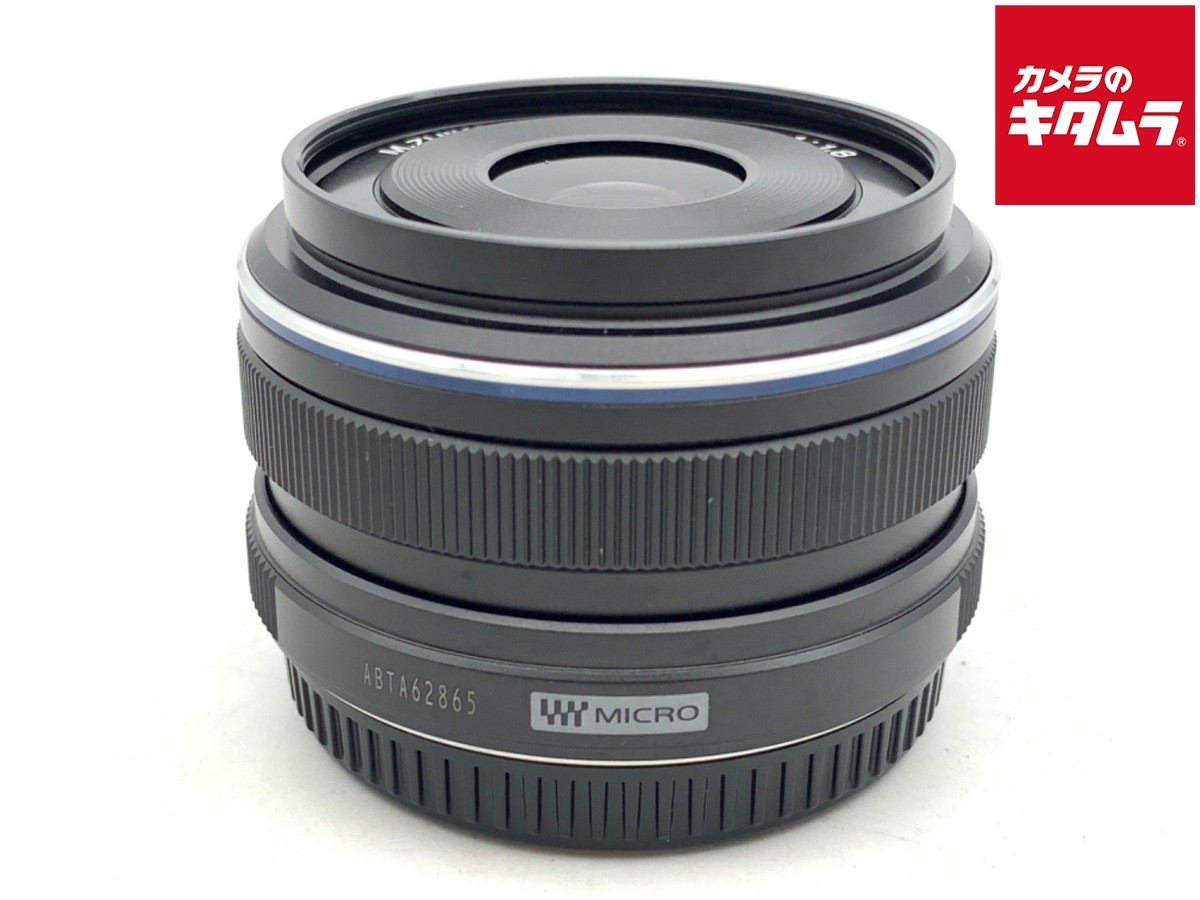 OLYMPUS M.ZUIKO DIGITAL 17mm F1.8 BLACK for M4/3 mount -Near Mint