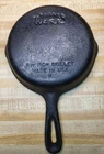 Vintage Cast Iron Wagner Ware 6 1/2 inch Skillet "R" Made In USA