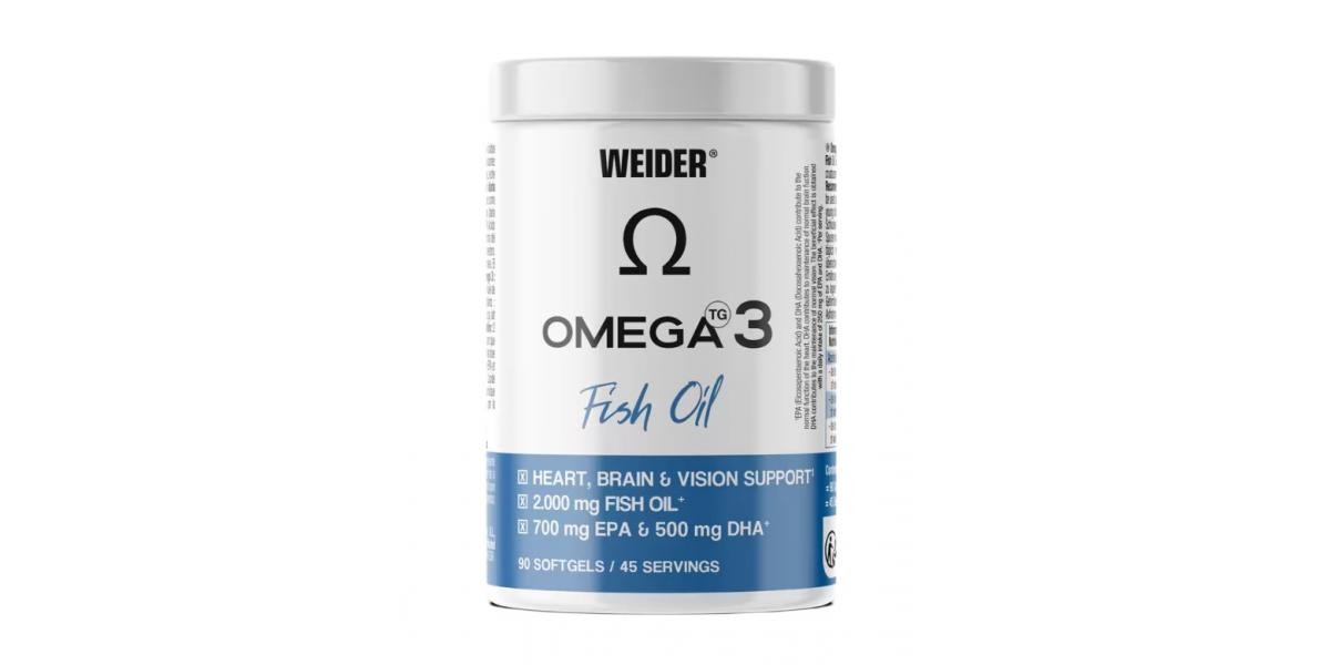 Weider Omega 3 Fish Oil, 2000Mg - 90 Softgels - Image 2