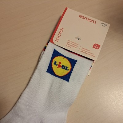 Lidl Socken weiß NEU OVP Größe 39 - 42 original 2 Paar 4 Stück Set Esmara 2x 
