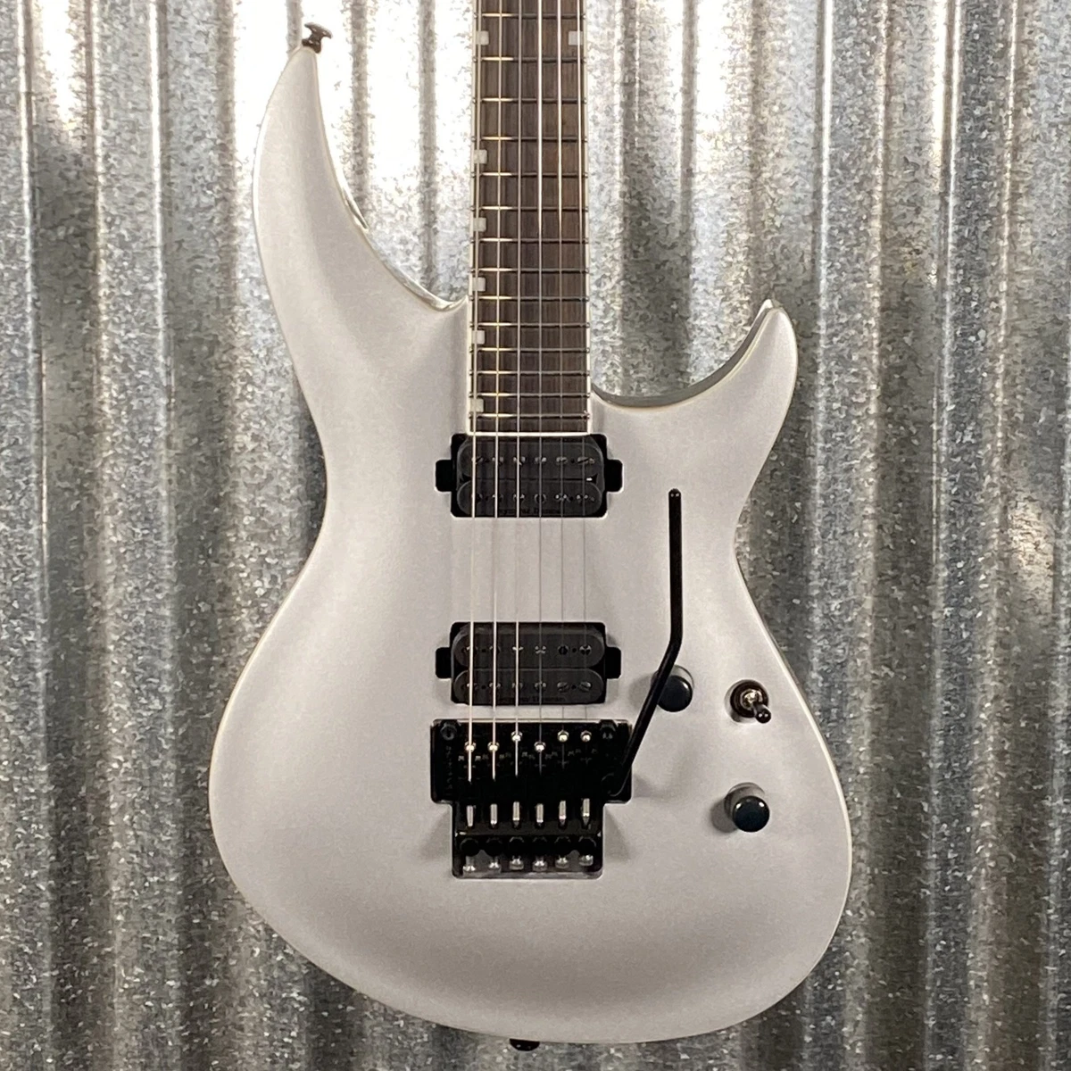 ESP LTD H3-1000 Floyd Rose Metallic Silver Guitar H31000FRMS #2192