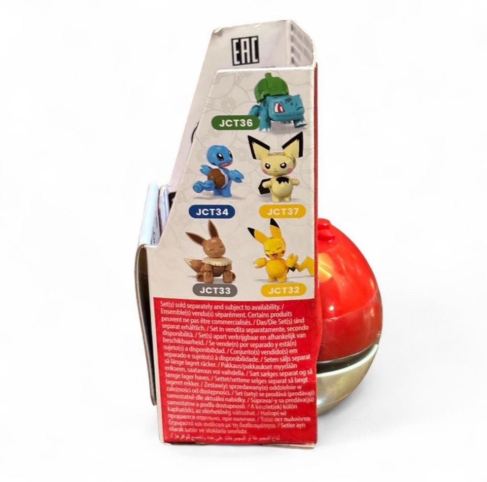 Set De Construction MEGA Construx Pokémon Pokeball Avec Charmander - 16 Pièces, Neuf