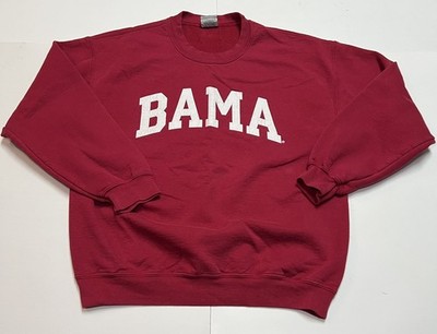Vintage Alabama Crimson Tide BAMA Crewneck Sweatshirt MV Sport Large Red *