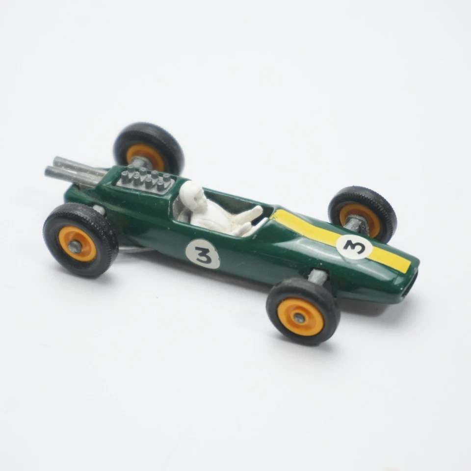 Matchbox Lesney Lotus #19 Series Die Cast Green Race Car White Driver England - Image 3 of 4