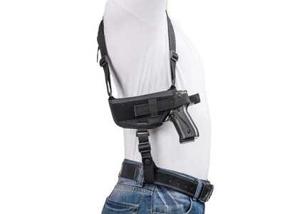 RH Horizontal Shoulder Holster w/Mag Pouch Dan Wesson Valor 1911