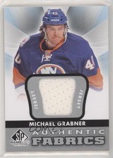 2012-13 SP Game Used Edition Authentic Fabrics Michael Grabner #AF-MG 01ks