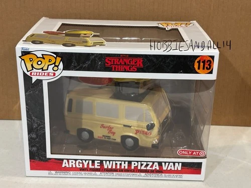 Funko Stranger Things !! 113 Argyle with Pizza Van New Target Exclusive !! Rides