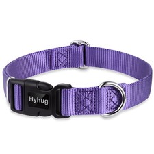 Hyhug Pets Solid Color Classic Regular Soft Nylon Basic Collar for Medium Bre...