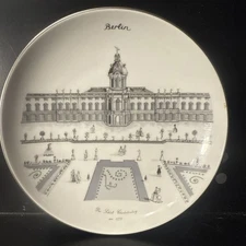 KPM Haussmann Berlin Porcelain Saucer Das Schloß Charlottenburg Palace Germany