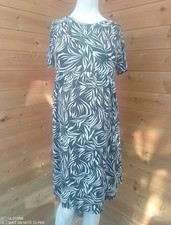 George black & white leaf pattern maternity dress, size 10