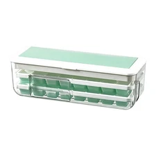 Ice Tray With Lid And Storage Bin For Freezer, Ice Cubes Making 
