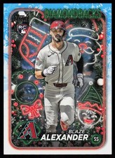 2024 Topps Holiday Blaze Alexander #H69 BASEBALL CARD Diamondbacks RC