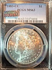 1883 CC Morgan Silver Dollar MS 63 PCGS