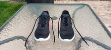 Nike Air Max Motion 2 Black Red White Mens 8.5 Excellant Cond. No Box See Pics