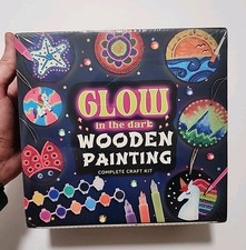 Glow In The Dark Wooden Painting. Complete Craft Kit