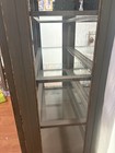 solid wood cabinet with thick glass shelves — photo 4