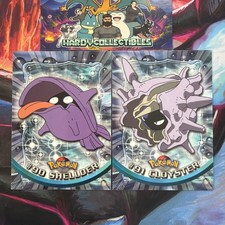Pokémon Topps- Shellder #90 & Cloyster #91 Blue Logo Near Mint Bundle