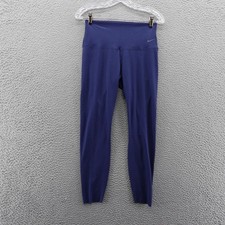Nike Zenvy Dri FIT Womens Leggings High Rise 7/8 Length Blue Medium NEW 100