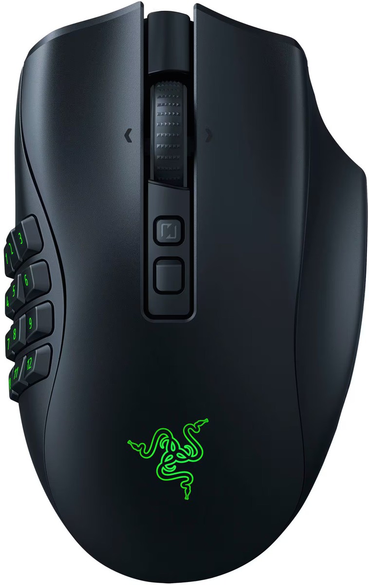 Razer - Naga V2 Pro MMO Optical Gaming Mouse with Interchangeable