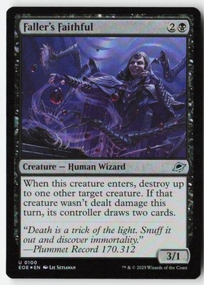 Faller's Faithful #100 (Foil) (NM) Edge of Eternities EOE Magic MTG