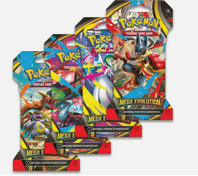 3x Pokémon Mega Evolution ME01 Sleevedbooster | Englisch | Sealed