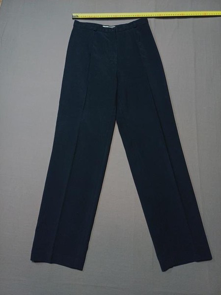 Women Trousers Black Cotton 38