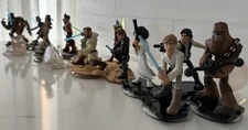 Disney Infinity Star Wars Figurines Lot of 15 Character Figures Luke, Han, Etc