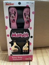 zak! NEW Easy Grip 2PC Toddler Flatware Set Spoon Fork Disney Minnie Mouse