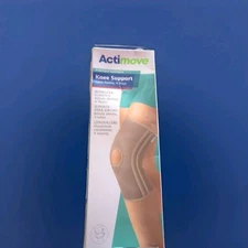 Actimove Knee Support Open Patella 4 Stays Brace Beige Medium New