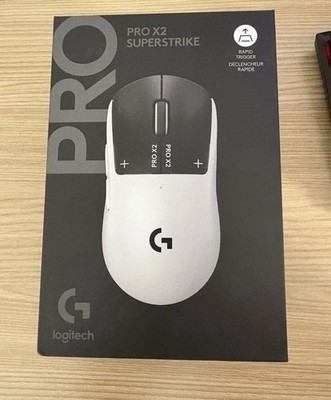 Logitech PRO X2 SUPERSTRIKE Wireless Gaming Mouse White, 44000 DPI, Lightspeed 