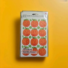 Halloween Glow In The Dark Pumkin Sticker 52 New