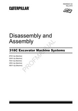 Caterpillar Cat 318C Excavator Disassembly Assembly Manual