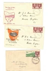 Australia 1953 Tasmania on FDCs,cds BALLARAT Vic etc     (3 Covers)