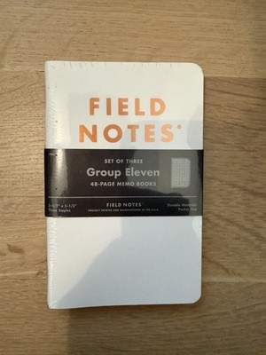 Field Notes Group Eleven Winter 2019 - Set of 3 Dot-Grid Memo Books New & Sealed