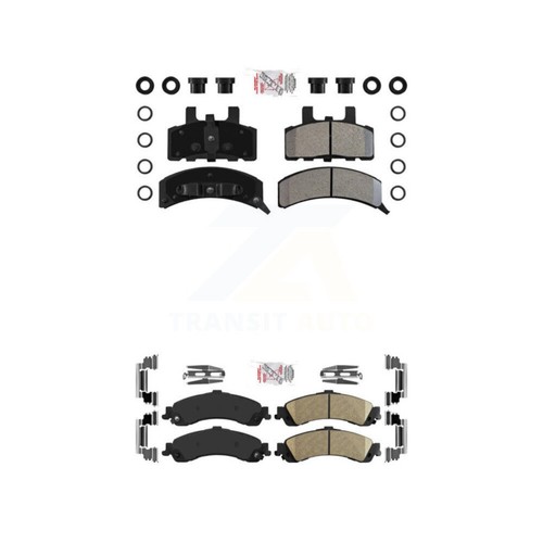 AmeriBRAKES KNF-101633 4-Wheel Set Brake Pad Sets Front & Rear for GMC Yukon 00 - Picture 1 of 12