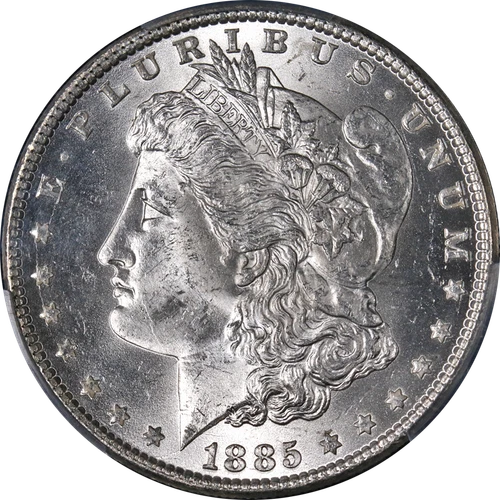 1885-P Morgan Silver Dollar PCGS MS64 Blast White Strong Strike - STOCK