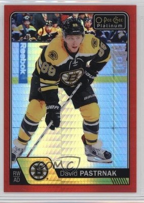 2016-17 O-Pee-Chee Platinum Red Prism 179/199 David Pastrnak #122 hj3