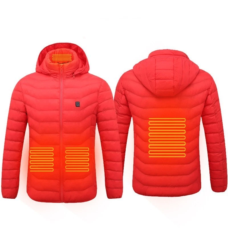 Men's USB Heated Winter Jacket | Electric Thermal Coat | 3 Heat Levels | Hooded - product detail image 10