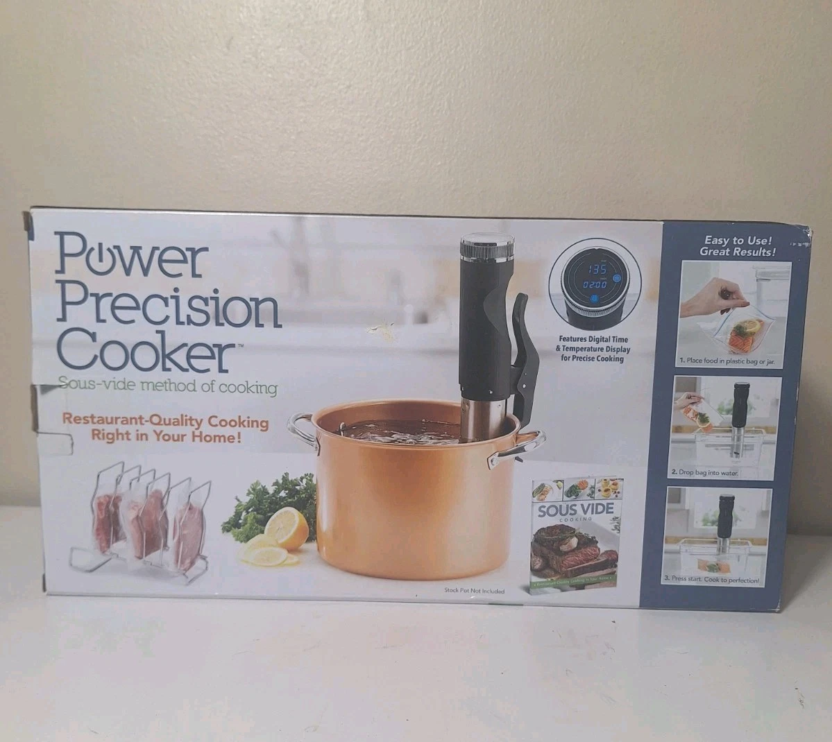 Power Precision Cooker Sous Vide Cooking with Cookbook NOB Digital Precision
Opens in a new window o