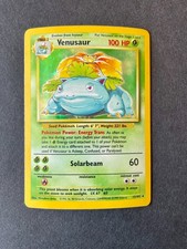Venusaur Holo Rare 15/102 WOTC Pokemon Gen 1 Kanto Region