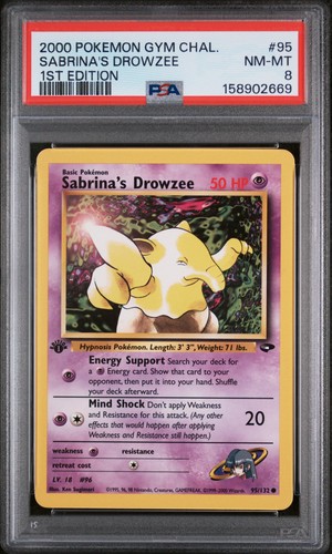 Sabrina's Drowzee (1st Edition) graded PSA 8 for sale on eBay